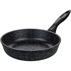Сковорода Elan gallery Гармония вкуса/Гранит Мечта, 24 см, черный мрамор