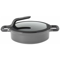 Сотейник BergHOFF Gem 2307424, 26 см, с крышкой, серый