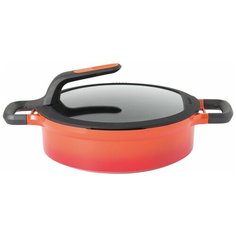 Сотейник BergHOFF Gem 2307408, 26 см, с крышкой, красный