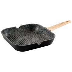 Сковорода-гриль GIPFEL OLIVER 0570, 30х30 см, черный/коричневый/серый
