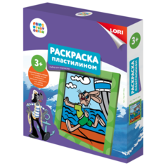 Пластилин LORI Раскраска пластилином СОЮЗМУЛЬТФИЛЬМ Заяц (Пкф-011)