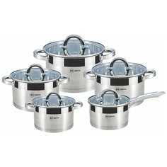 Набор посуды Rainstahl 1013-10RS\CW 10 пр. серебристый