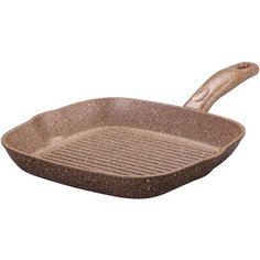 Сковорода-гриль Elan gallery Гранит 120184, 24 см, коричневый