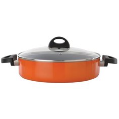 Сотейник BergHOFF Eclipse 3700161, 26 см, с крышкой, оранжевый/черный