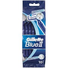 Бритвенный станок Gillette Blue II, 10 шт.