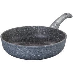 Сковорода Elan gallery Мрамор 120182, 22 см, черный