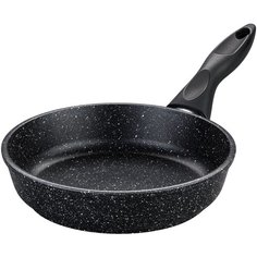 Сковорода Elan gallery Гармония вкуса/Гранит Мечта, 20 см, черный мрамор
