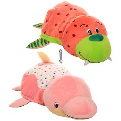 Мягкая игрушка 1 TOY Вывернушка Ням-Ням Морж-Дельфин с ароматом 40 см