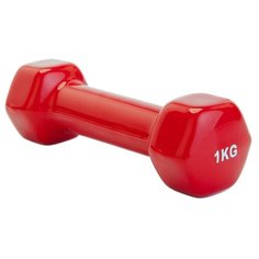 Гантель цельнолитая BRADEX SF 0159/SF 0160 1 кг красный