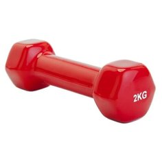 Гантель цельнолитая BRADEX SF 0161/SF 0162 2 кг красный