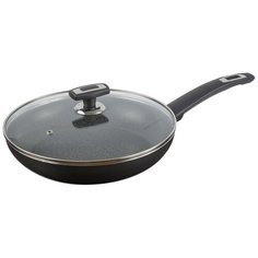 Сковорода Калитва Black stone 3872635, 26 см, с крышкой, черный