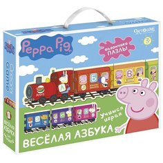 Настольная игра Origami Peppa Pig. Паровозик. Веселая Азбука