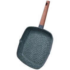 Сковорода-гриль Fissman Etna Stone 4399, 28х28 см, серый/коричневый