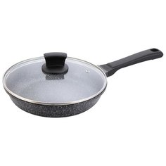 Сковорода Maestro MR1225-28, 28 см, с крышкой, черный