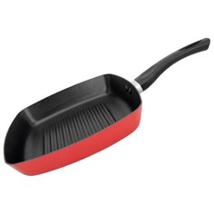 Сковорода-гриль GALAXY GL 9855, 24 см, красный/черный