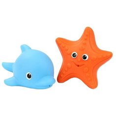 Набор для ванной Весна №4 В3760 оранжевый/голубой