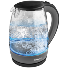 Чайник Scarlett SC-EK27G50, черный/серый