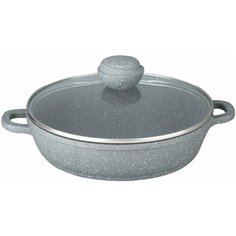 Сотейник Bekker Silver Marble BK-3803, 32 см, с крышкой