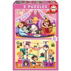 Набор пазлов Educa Пижамная вечеринка (17148)