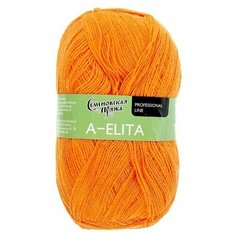 Пряжа Семеновская пряжа A-elita, 50 % шерсть, 50 % акрил, 100 г, 781 м, абрикос (154)