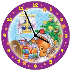 Часы-пазл Умная Бумага Часы Новогодние сны (126-07), 61 дет.