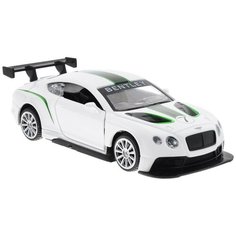 Легковой автомобиль Пламенный мотор Bentley Continental GT3 (870141) 1:43, 11 см, белый