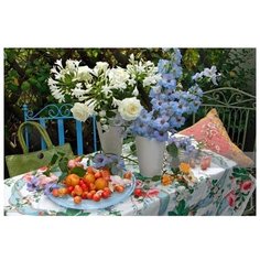 Рыжий кот картина по номерам Красивые букеты 40х50 см (Х-4741)