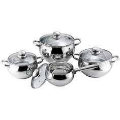 Набор посуды Bohmann 0508BH 8 пр. серебристый
