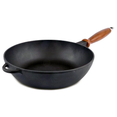 Сотейник Ситон Ч2860д, 28 см, съемная ручка, черный/коричневый Siton