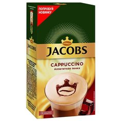 Растворимый кофе Jacobs Cappuccino Аппетитная пенка, в стиках, 8 шт., 140 г
