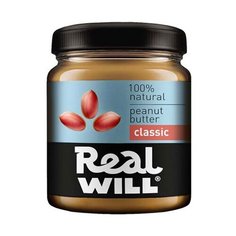 Real Will Арахисовая паста классическая, 1 кг