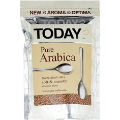 Кофе растворимый Today Pure Arabica сублимированный, пакет, 150 г