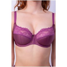 Бюстгальтер MILAVITSA Изящный реверанс, размер 80D, сливовый джем