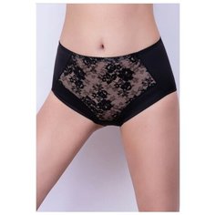 MILAVITSA Трусы слипы высокой посадки Classic Elegant, размер 98, черный с нюдом