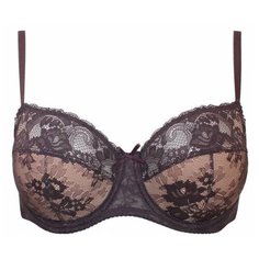 Бюстгальтер MILAVITSA Classic elegant, размер 80F, эспрессо