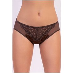MILAVITSA Трусы кюлот с кружевной вставкой спереди Восторг, размер 114, миндаль в шоколаде