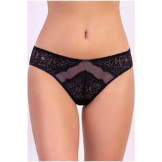 MILAVITSA Трусы слипы средней посадки с кружевом Шарм, размер 102, ночная тень
