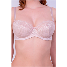 Бюстгальтер Lauma, размер 75E, серебристый пион
