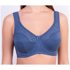 Бюстгальтер Lauma Cotton Classic, размер 80E, темный джинс