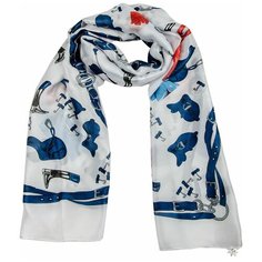 Палантин Vip collection SG2173/74/2247 серый/синий