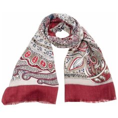 Платок Vip collection SG2119/20/21/22 100% вискоза бежевый/красный
