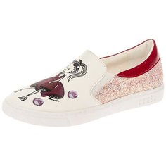 Слипоны KEDDO размер 33, белый/красный