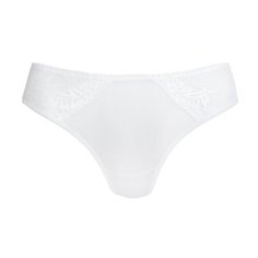 MILAVITSA Трусы тонг средней посадки с кружевом Classic Elegant, размер 94, белый