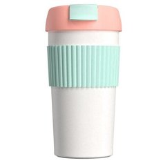 Термокружка Xiaomi Kiss Kiss Fish Rainbow, 0.49 л pink/mint