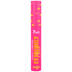 7DAYS Тушь для ресниц Extremely Chick Volume UV glow Neon удлиняющая, 302 Miss sexobeat