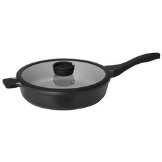 Сотейник Nadoba Grania 728115, 28 см, с крышкой, черный/серый