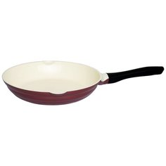 Сковорода Fissman Lazurite 4742, 28 см, белый/бордовый