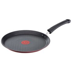 Сковорода блинная Tefal Character C6823875, 25 см, красный/черный