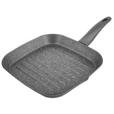 Сковорода-гриль TVS Mineralia, 28x28 см, серый