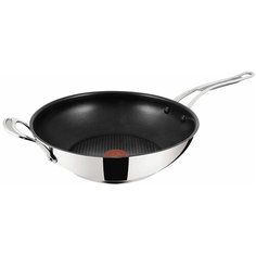 Сковорода-вок Tefal Jamie Oliver H8038844, 30 см, серебристый/черный